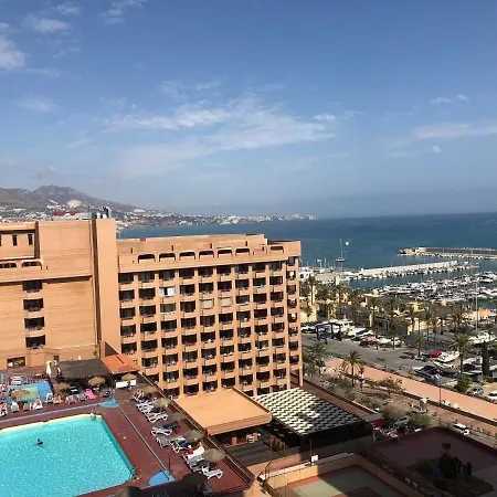 Apartamento Torre II Las Palmeras Mit Seitlichem Meerblick Und Pool In Fuengirola Exterior photo